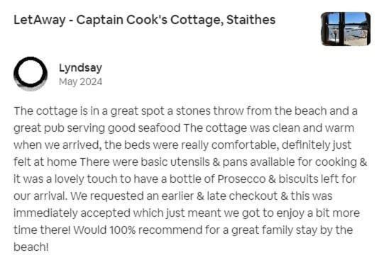 Letaway - Captain Cook'S Cottage, ステイス エクステリア 写真